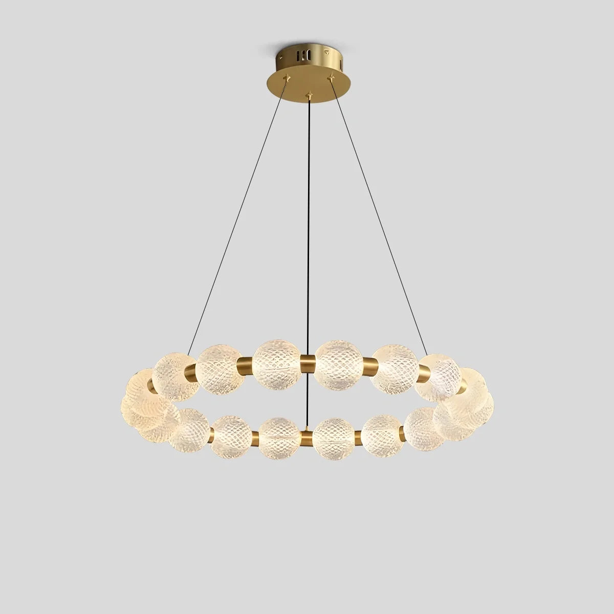 Feyran Modern Ring Pearl Chandelier for Living Room