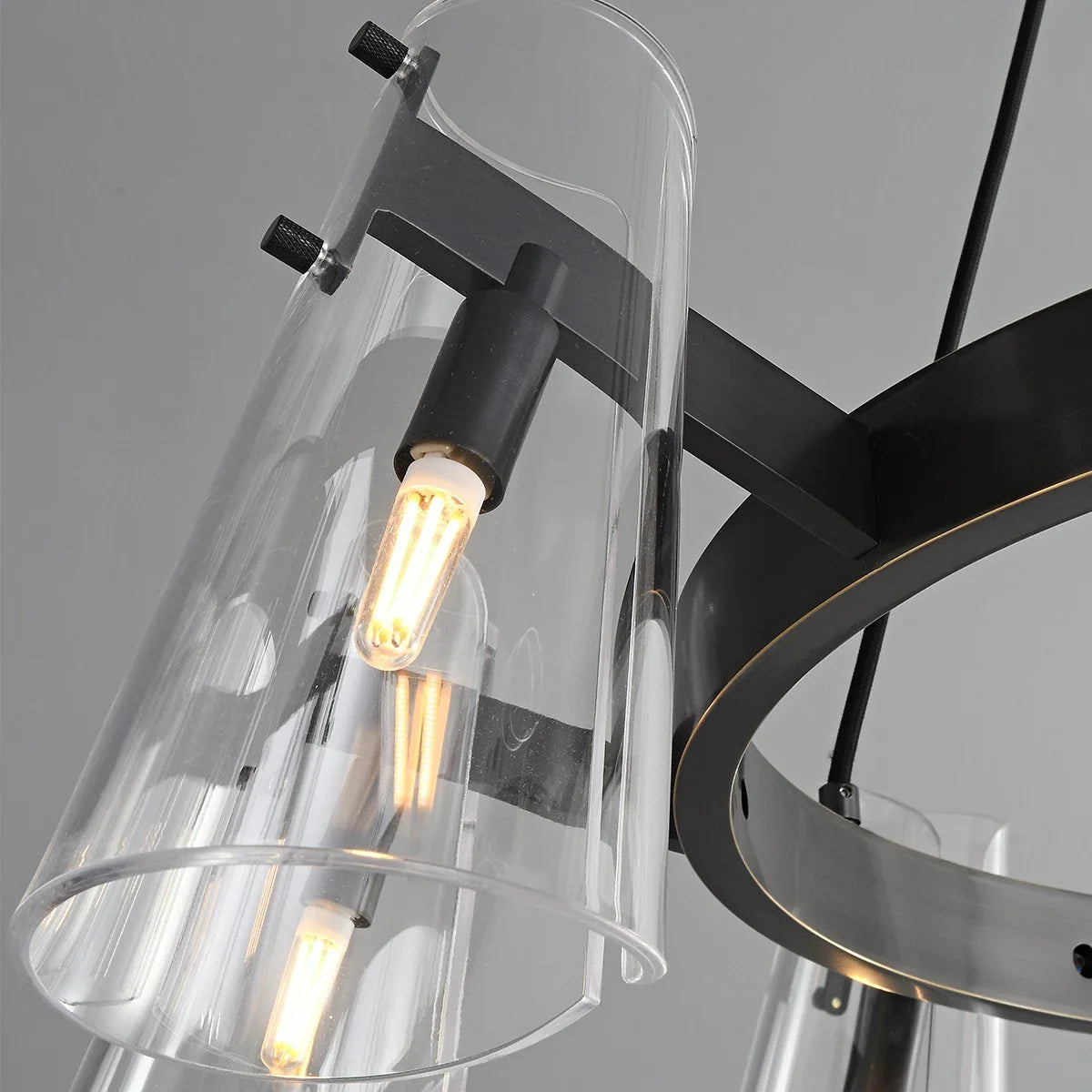 Feyran Modern All-Copper Acrylic Chandelier for Dining Room