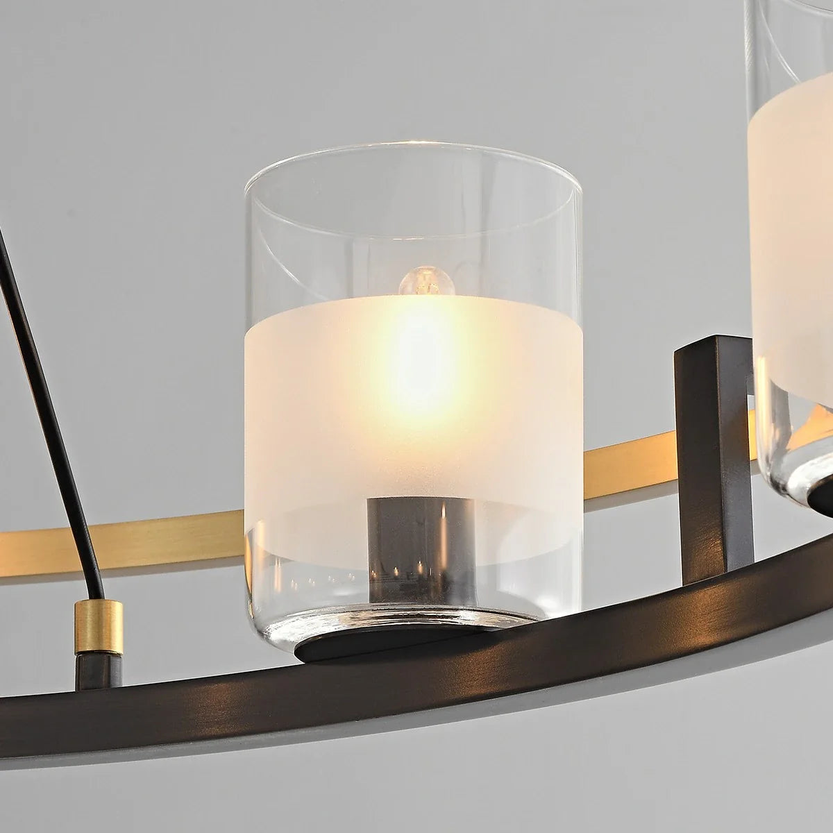 Feyran Nordic Art Simulation Candle Glass Chandelier
