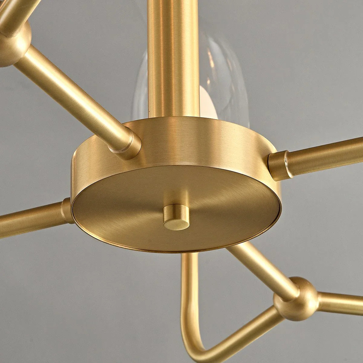 Feyran Luxury Copper & Transparent Glass Chandelier