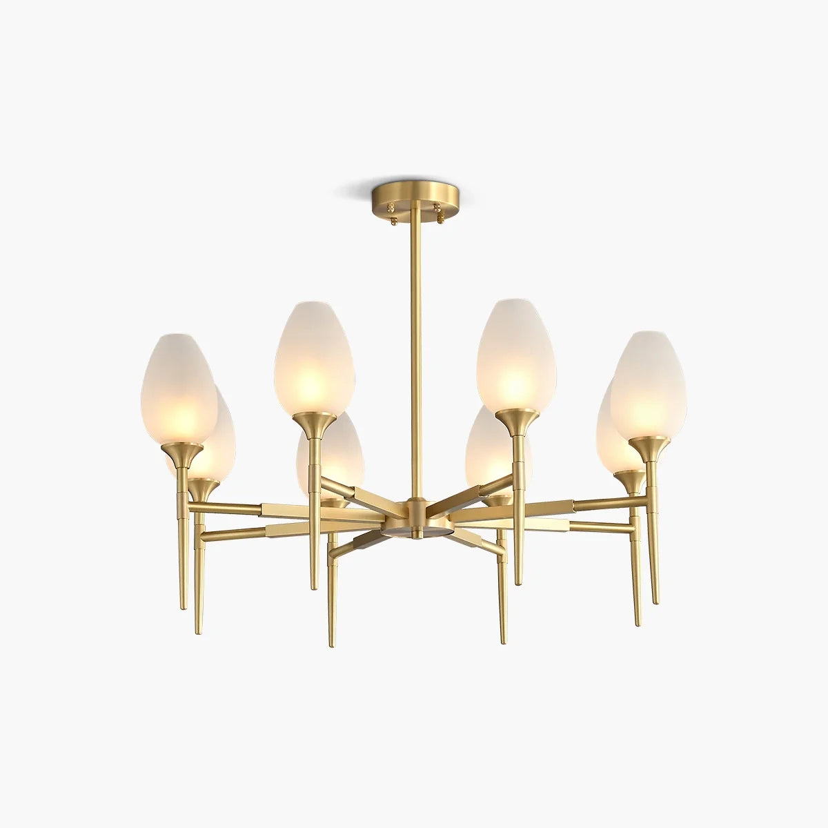 Feyran American All-Copper Bud Glass Chandelier