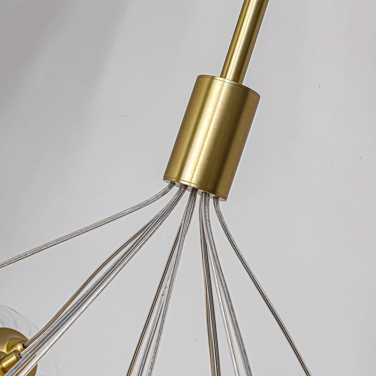 Feyran Luxury All Copper Glass Bubble Ball Chandelier
