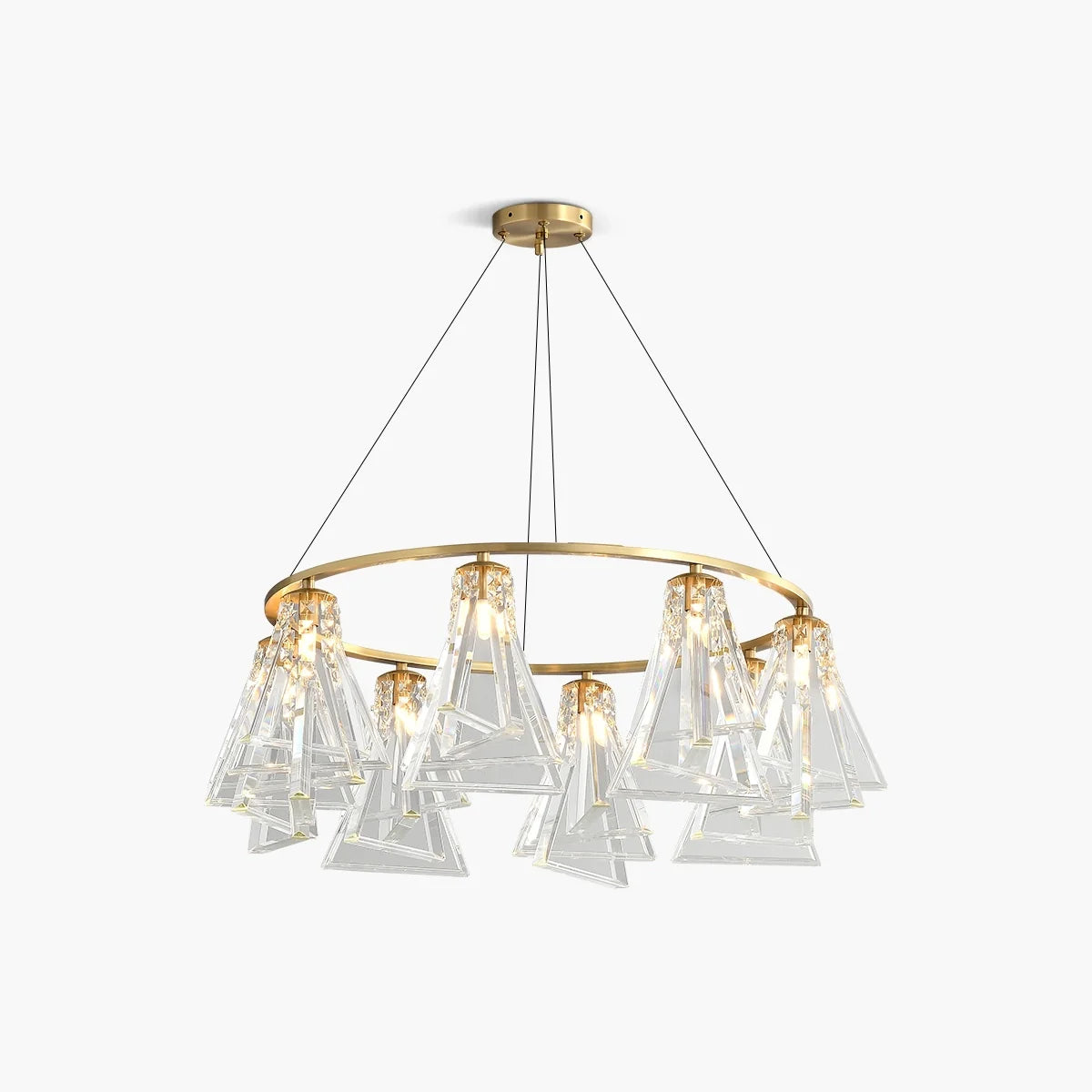 Feyran Modern Simple Crystal Chandelier for Living Room