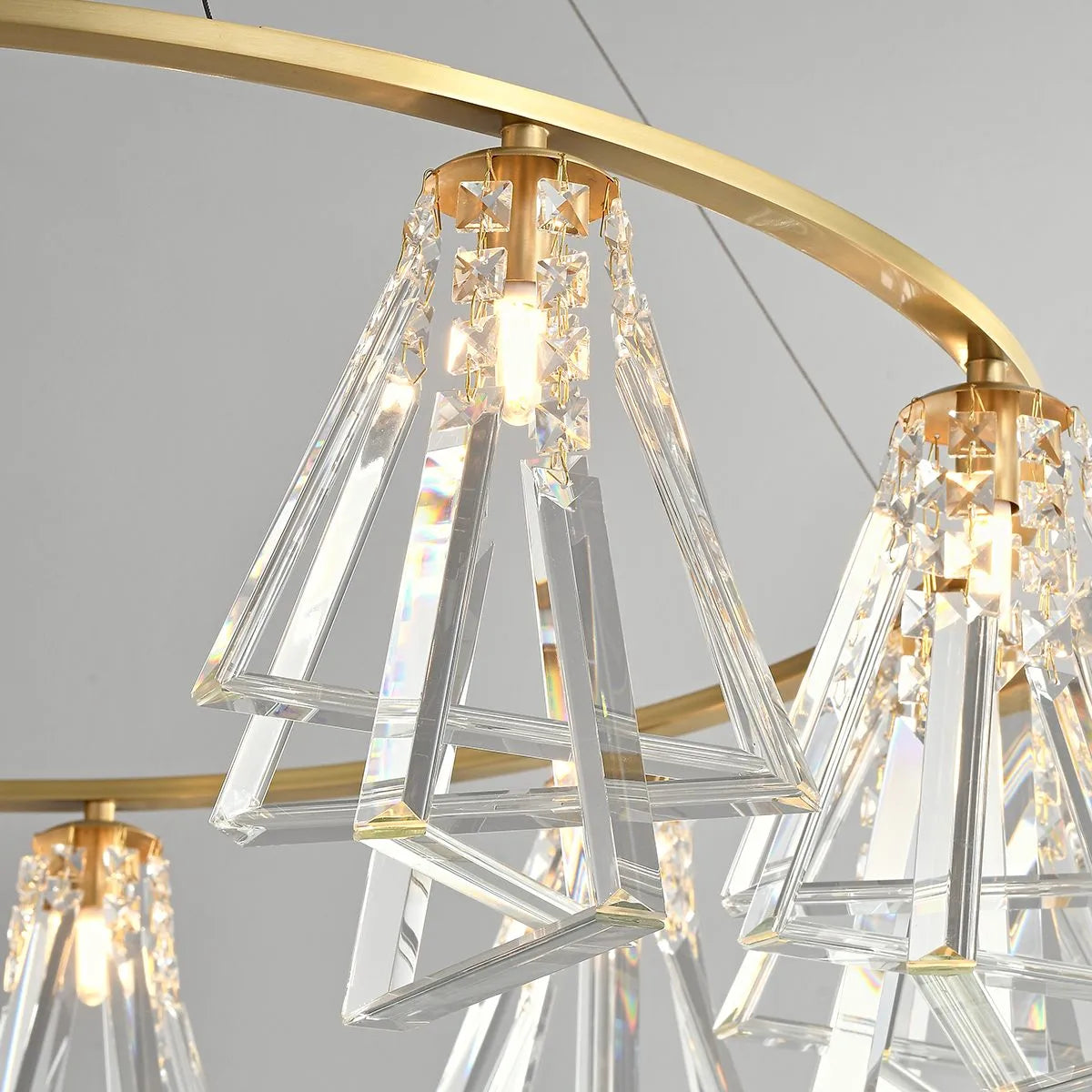 Feyran Modern Simple Crystal Chandelier for Living Room