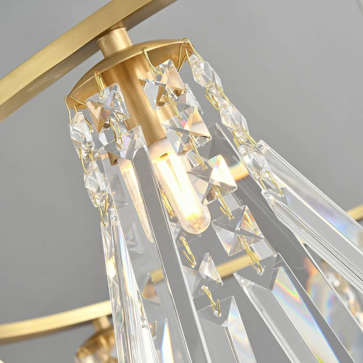 Feyran Modern Simple Crystal Chandelier for Living Room