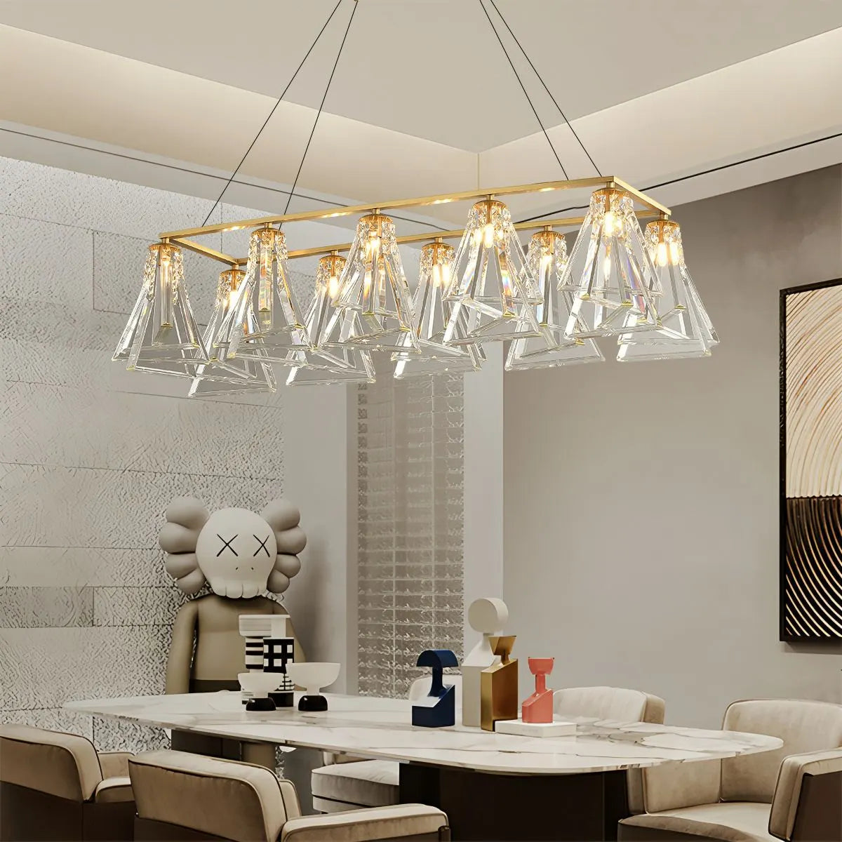 Feyran Modern Simple Crystal Chandelier for Living Room