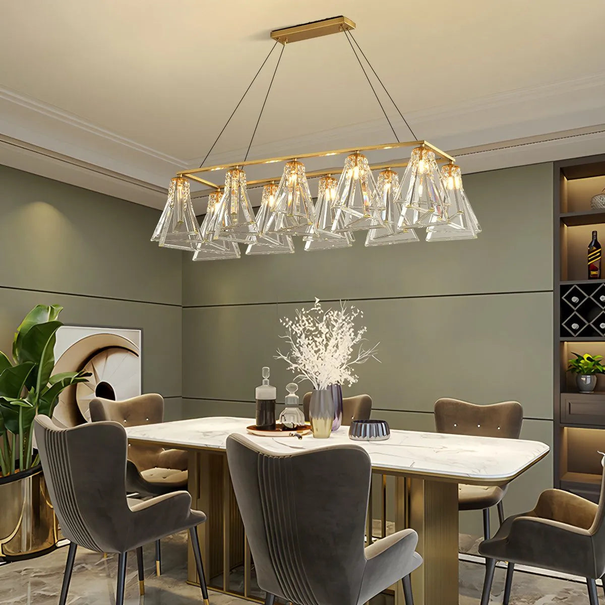Feyran Modern Simple Crystal Chandelier for Living Room