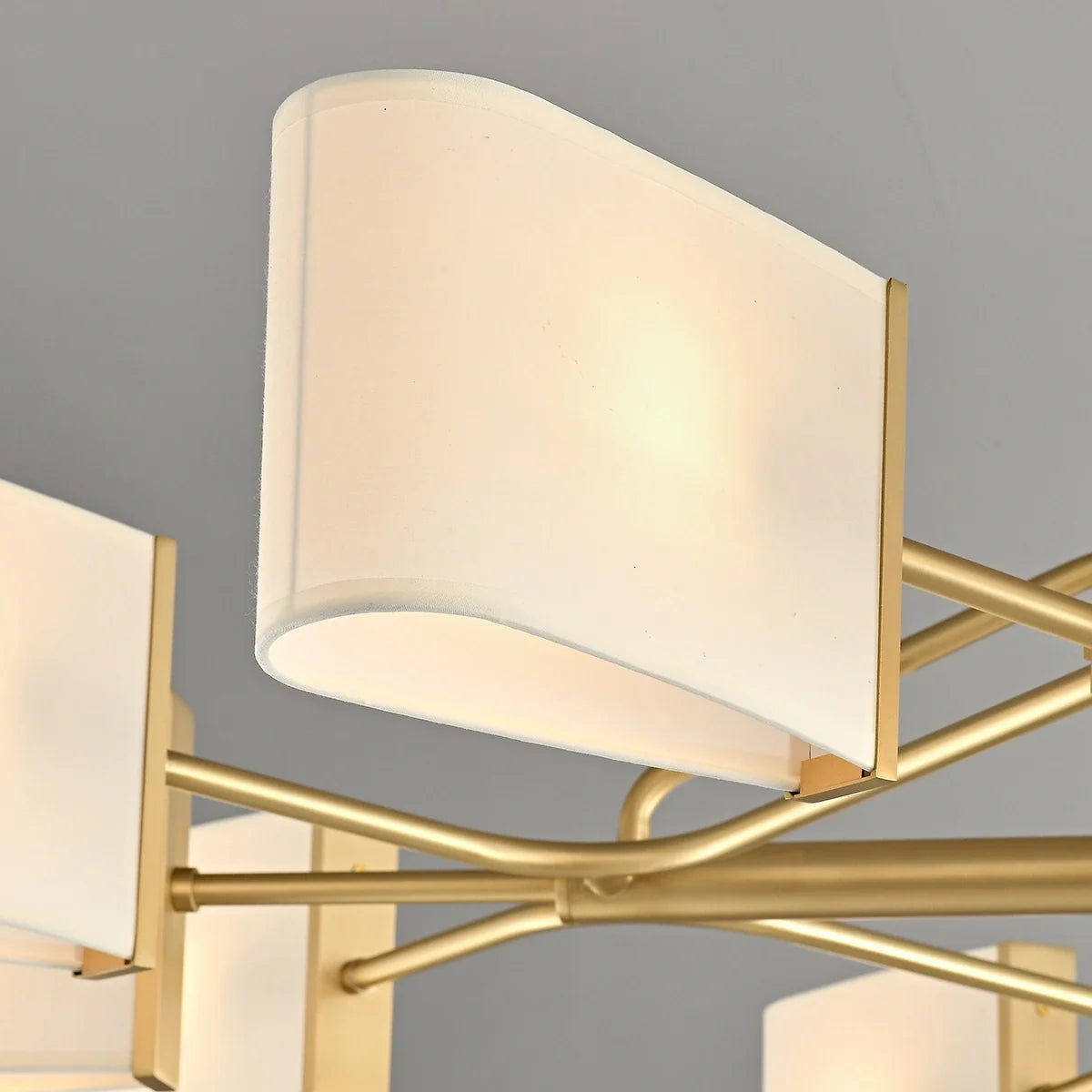 Feyran American Retro Brass Fabric Chandelier