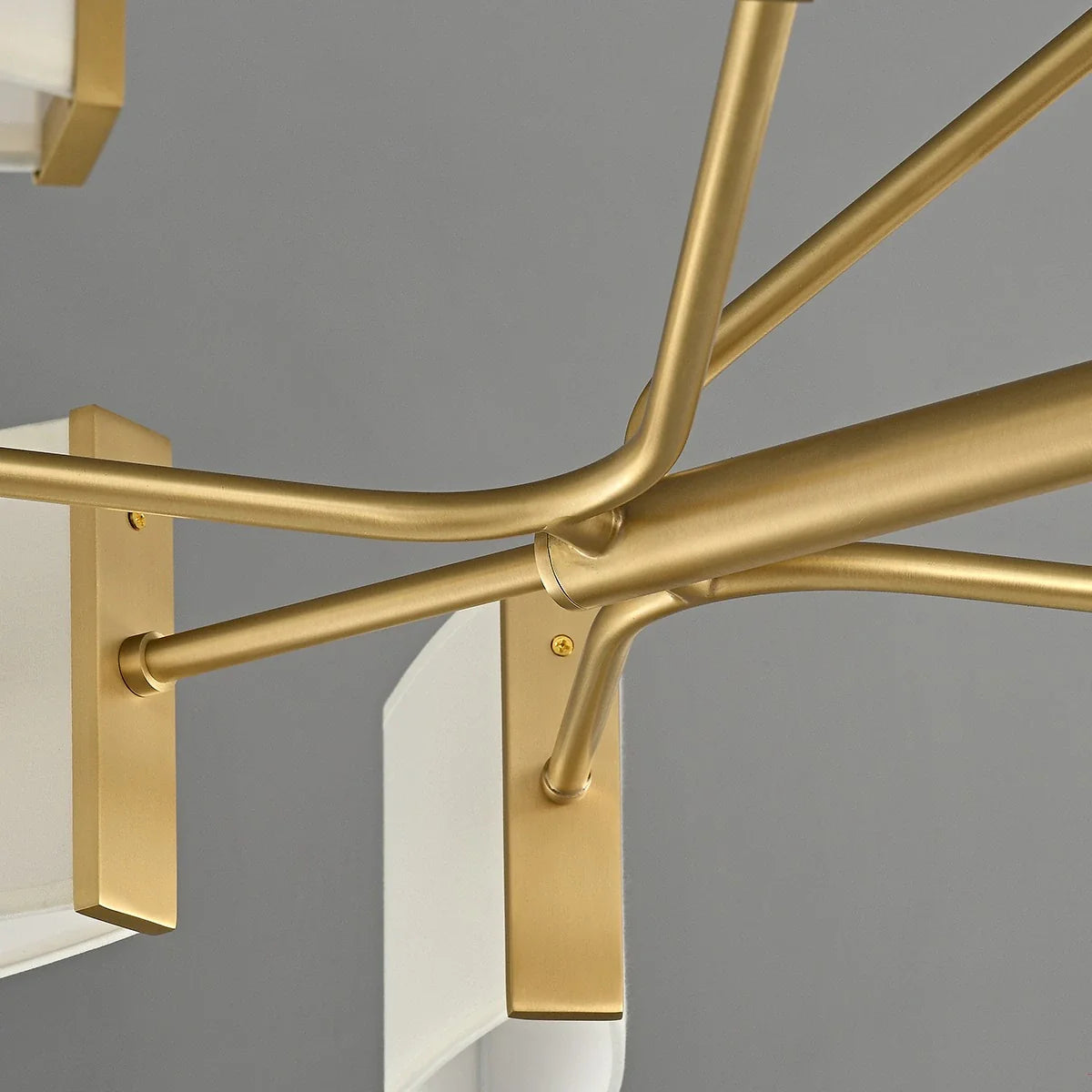 Feyran American Retro Brass Fabric Chandelier