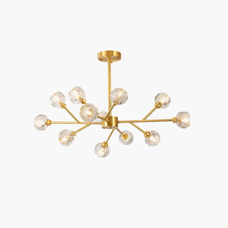 Feyran Crystal Ball Round Cluster Chandelier