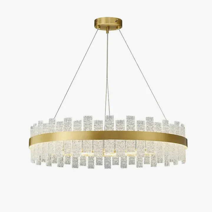Feyran Modern Frosted Glass Crystal Chandelier