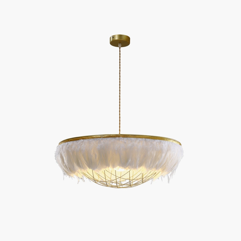 Feyran Feather Bird’s Nest Lamp for Bedroom Living Room