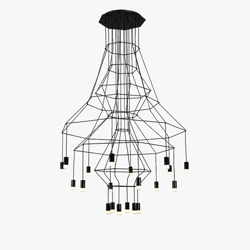 Feyran Wire Tiered Sculptural Chandelier