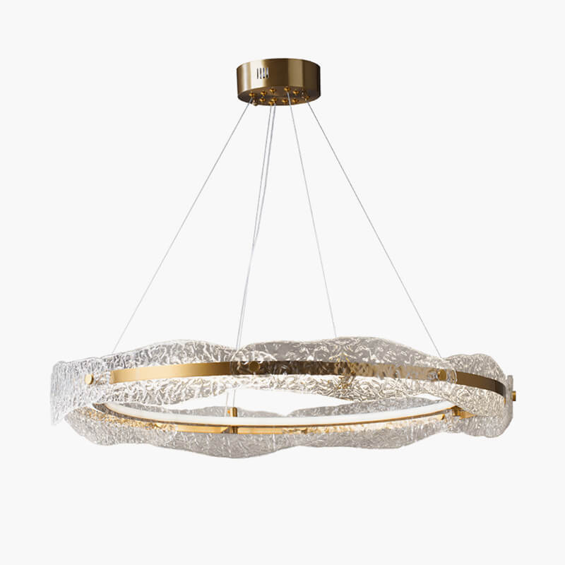 Feyran Water Pattern Glass Chandelier for Living Room
