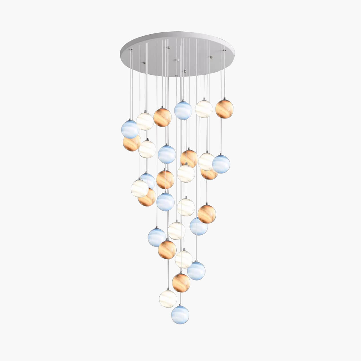 Feyran Modern Attic 3D Moon Celestial Chandelier
