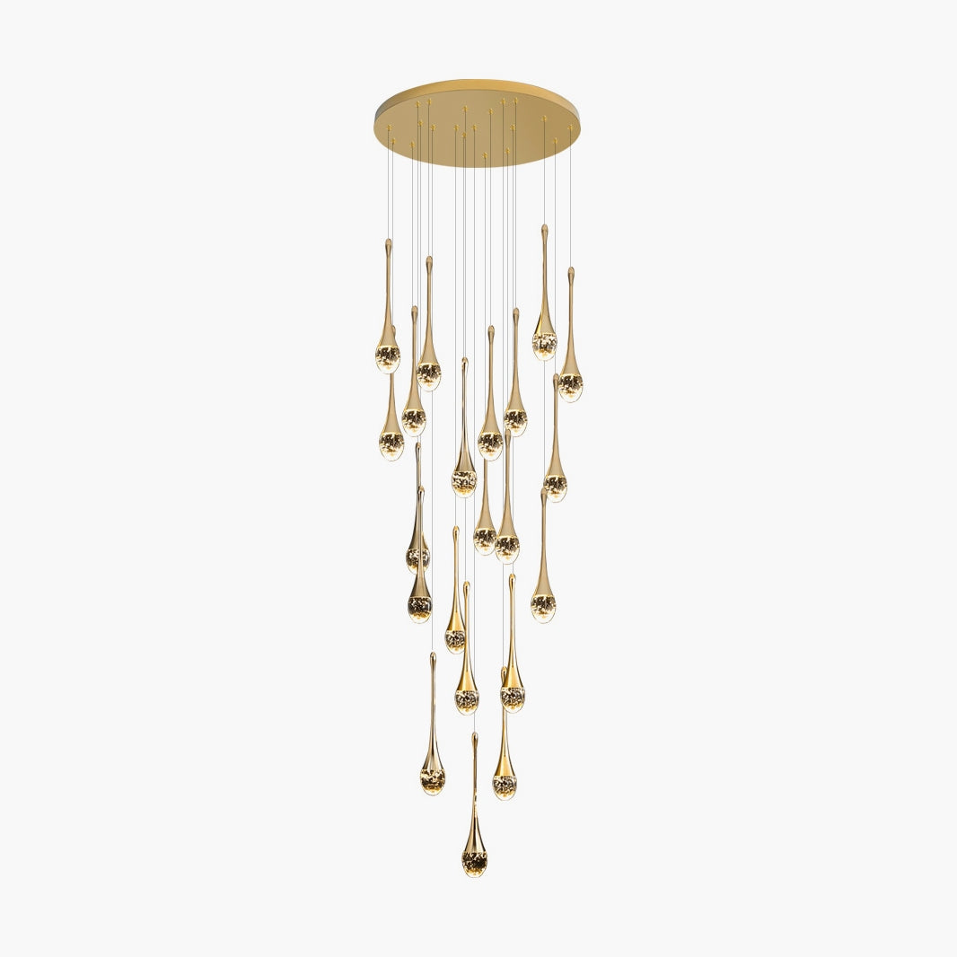 Feyran Luxury Water Drop Pendant Chandelier for Living Room