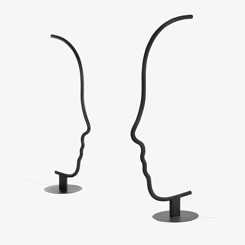 Feyran Facial Profile Sculptural Floor Lamp