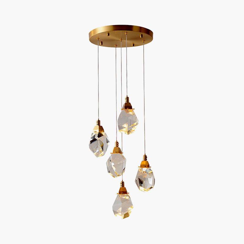 Feyran Rock Crystal Rain Chandelier for Living Room