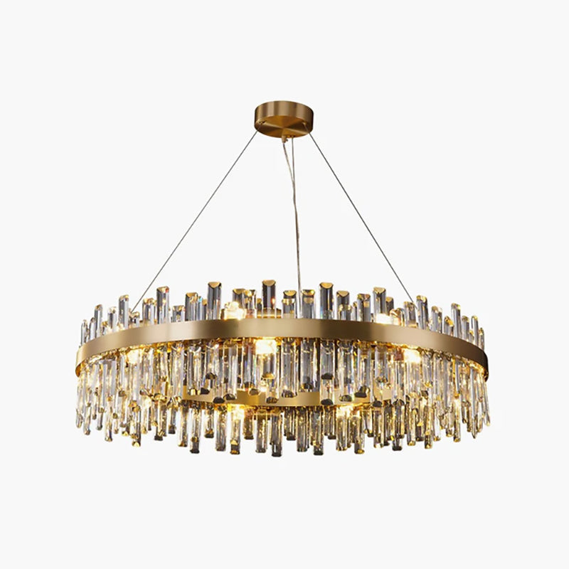 Feyran Round Oval Crystal Chandelier