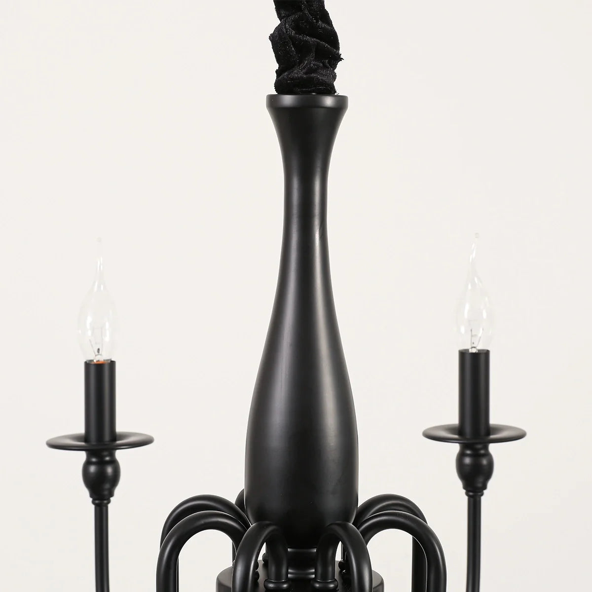 Feyran American Retro Black Candle Chandelier