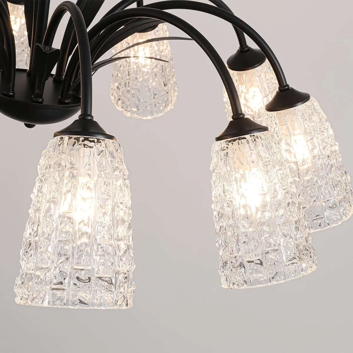 Feyran American Retro Iron Glass Chandelier