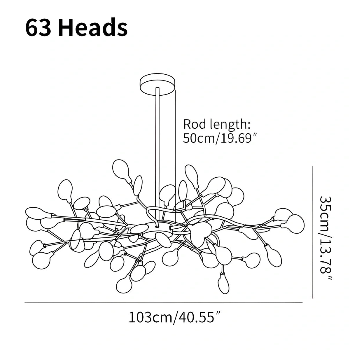 Feyran Firefly Sputnik LED Chandelier