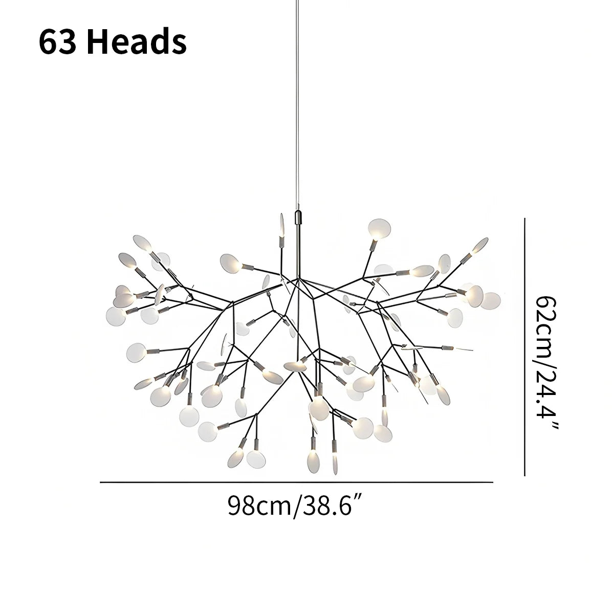 Feyran Black Firefly LED Chandelier