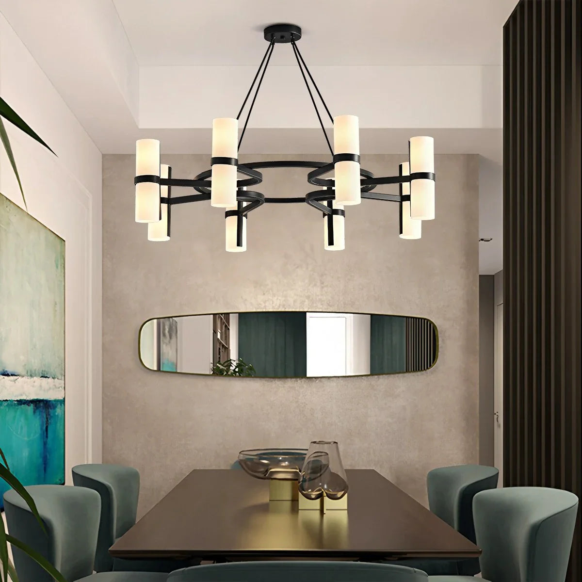 Feyran Nordic Creative Multi-Headed Round Chandelier