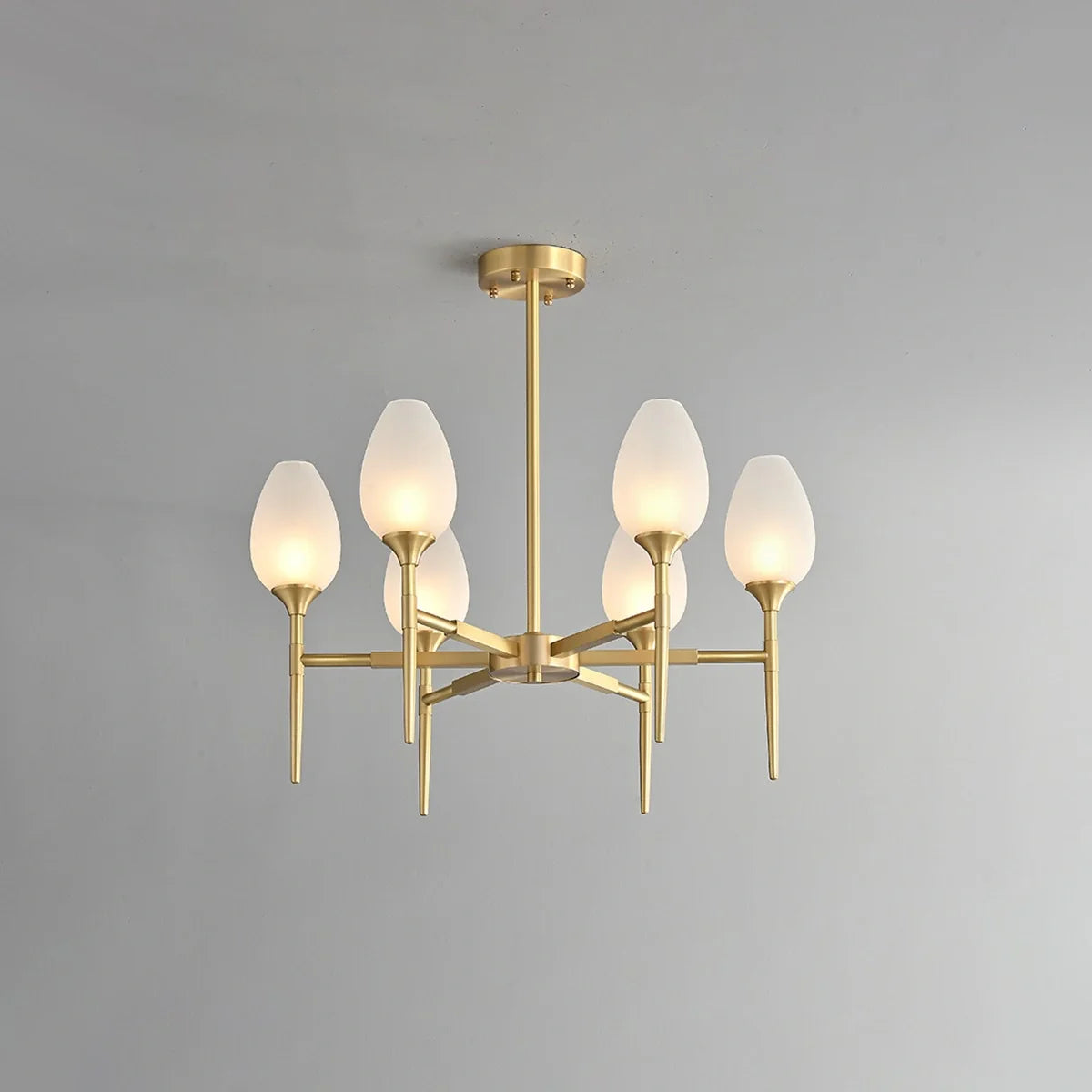 Feyran American All-Copper Bud Glass Chandelier