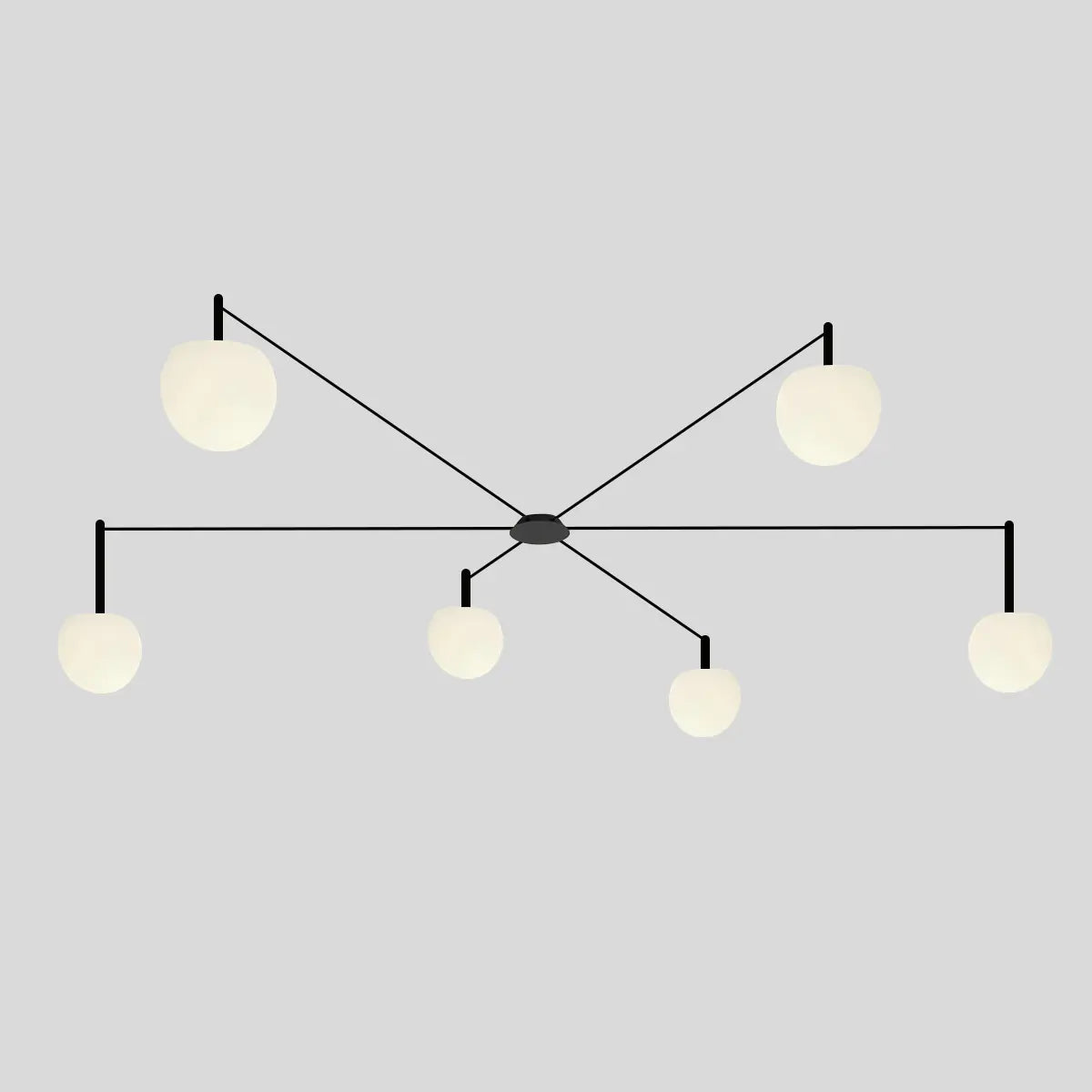 Feyran Custom Frosted Glass Globe Ceiling Light
