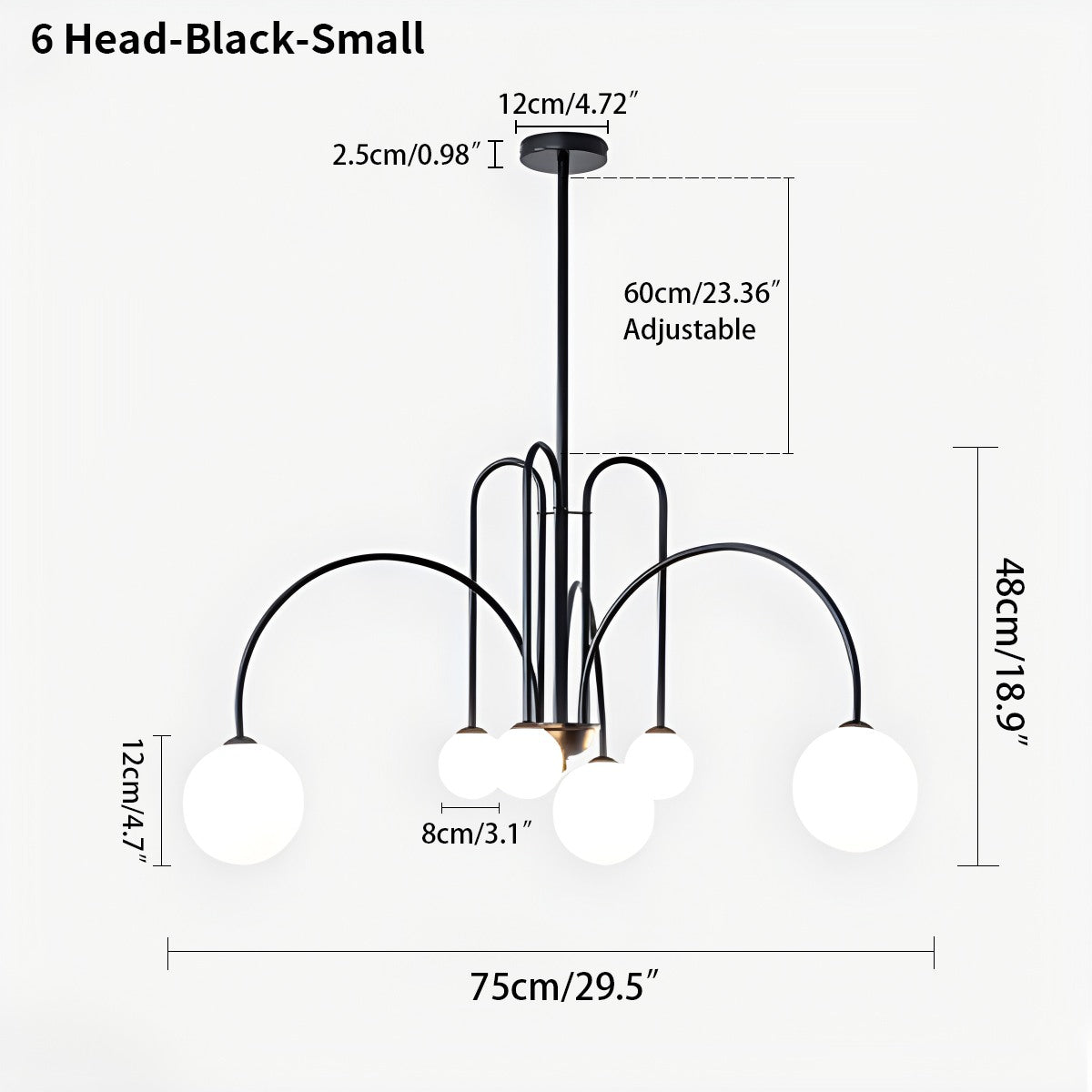 Feyran Avi Double Layer Glass Chandelier