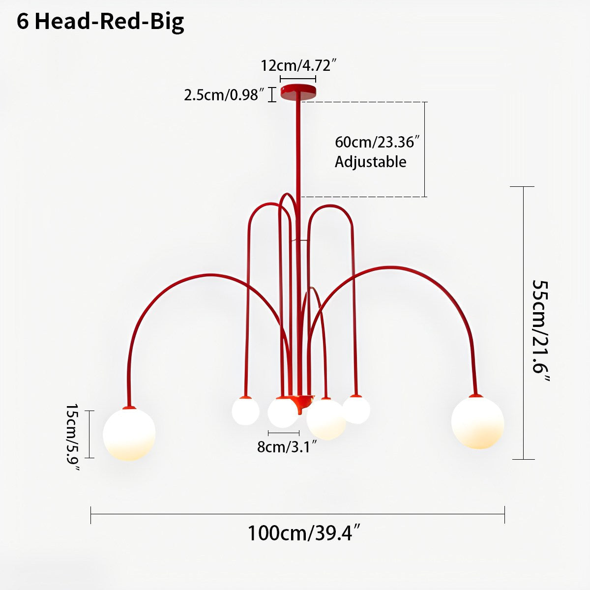 Feyran Avi Double Layer Glass Chandelier