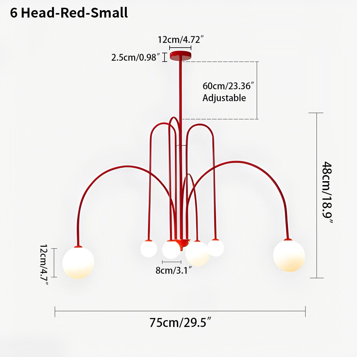 Feyran Avi Double Layer Glass Chandelier