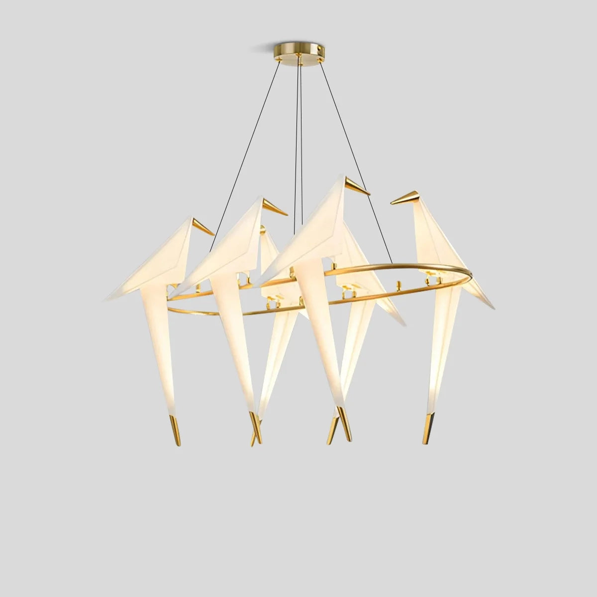 Feyran Paper Crane Bird Chandelier for Dining Room