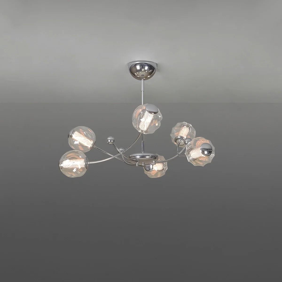 Feyran French Minimalist Glass Ball Chandelier
