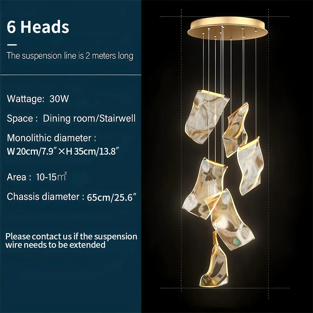 Feyran Light Luxury Art Large Chandelier
