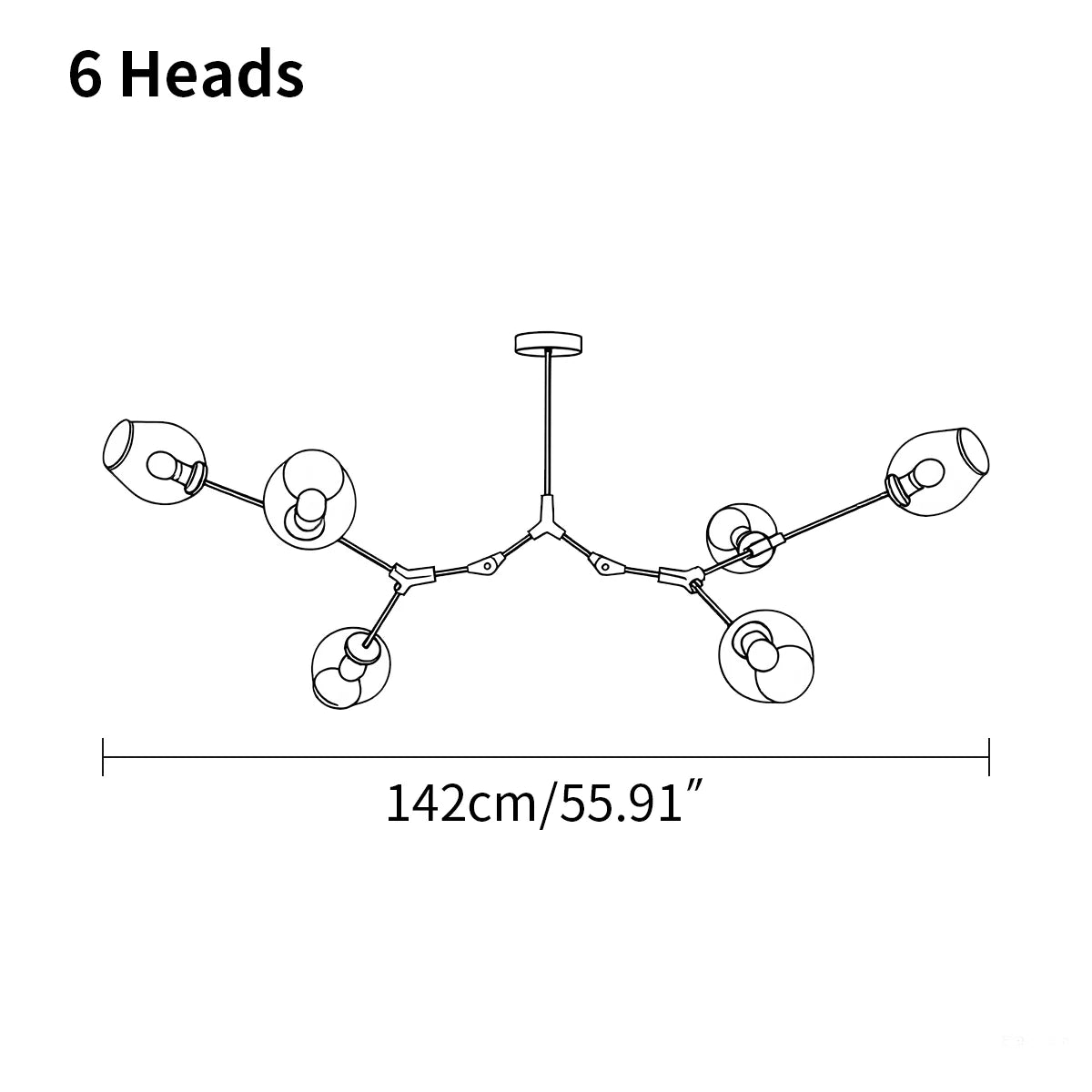 Feyran Freya Modern Glass Chandelier