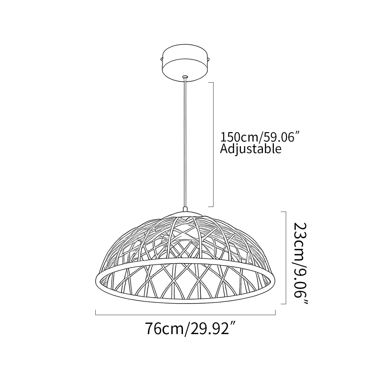 Feyran Modern Woven Mesh Art Pendant Light
