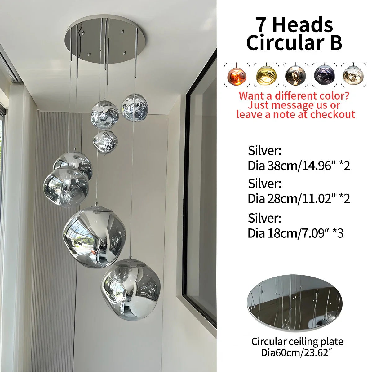 Feyran Large Lava Chandelier Customization