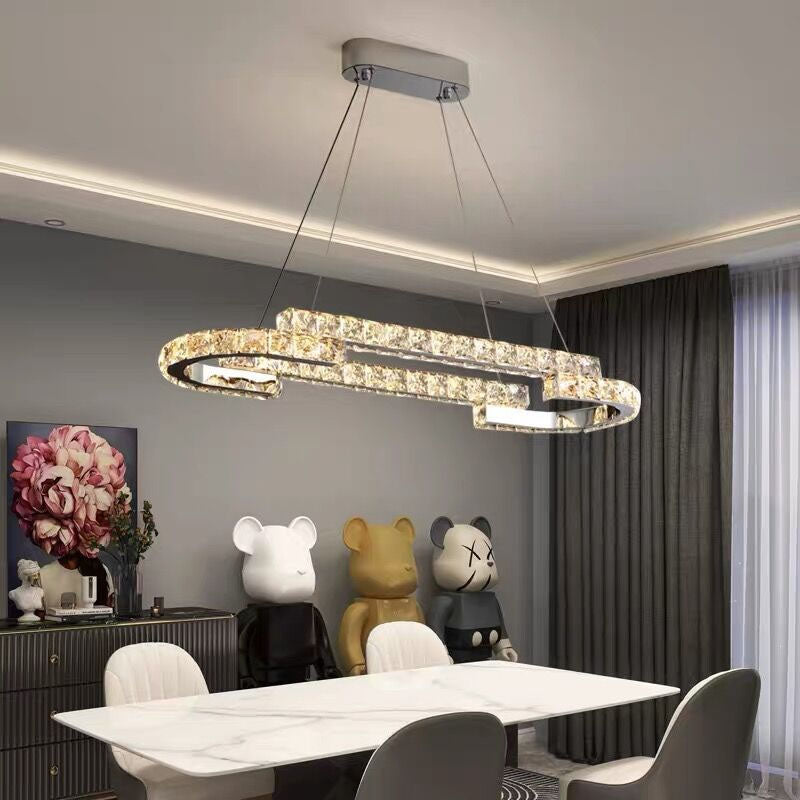 One Ring Oval Dimmable LED Chandelier - Dining Room | Feyran