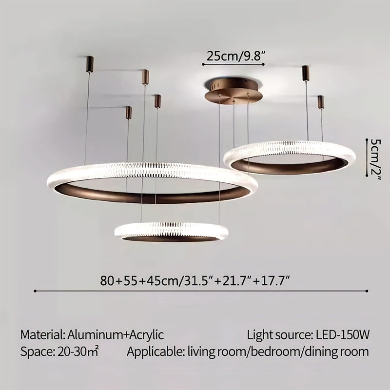 Feyran Nordic Circular Chandelier for Living Room
