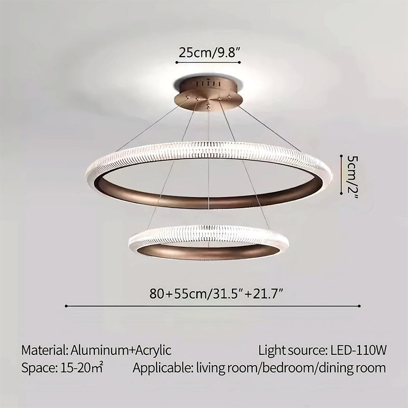 Feyran Nordic Circular Chandelier for Living Room