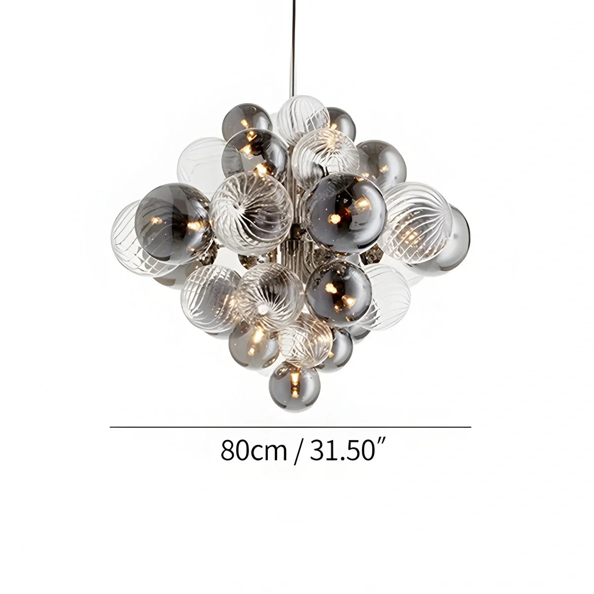 Feyran Nordic Glass Bubble Chandelier