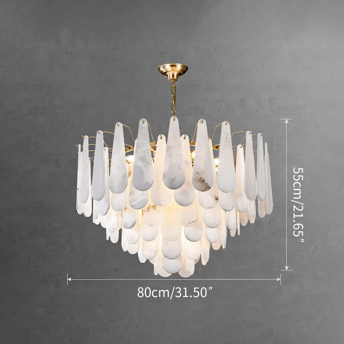 Feyran Modern Luxury Multi-layer Spanish Alabaster Chandelier