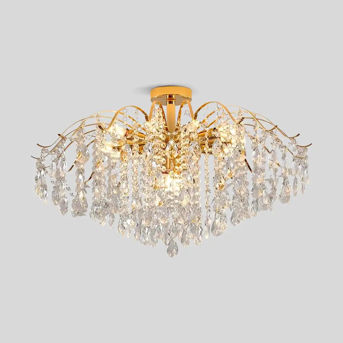 Feyran French Vintage Crystal Ceiling Chandelier