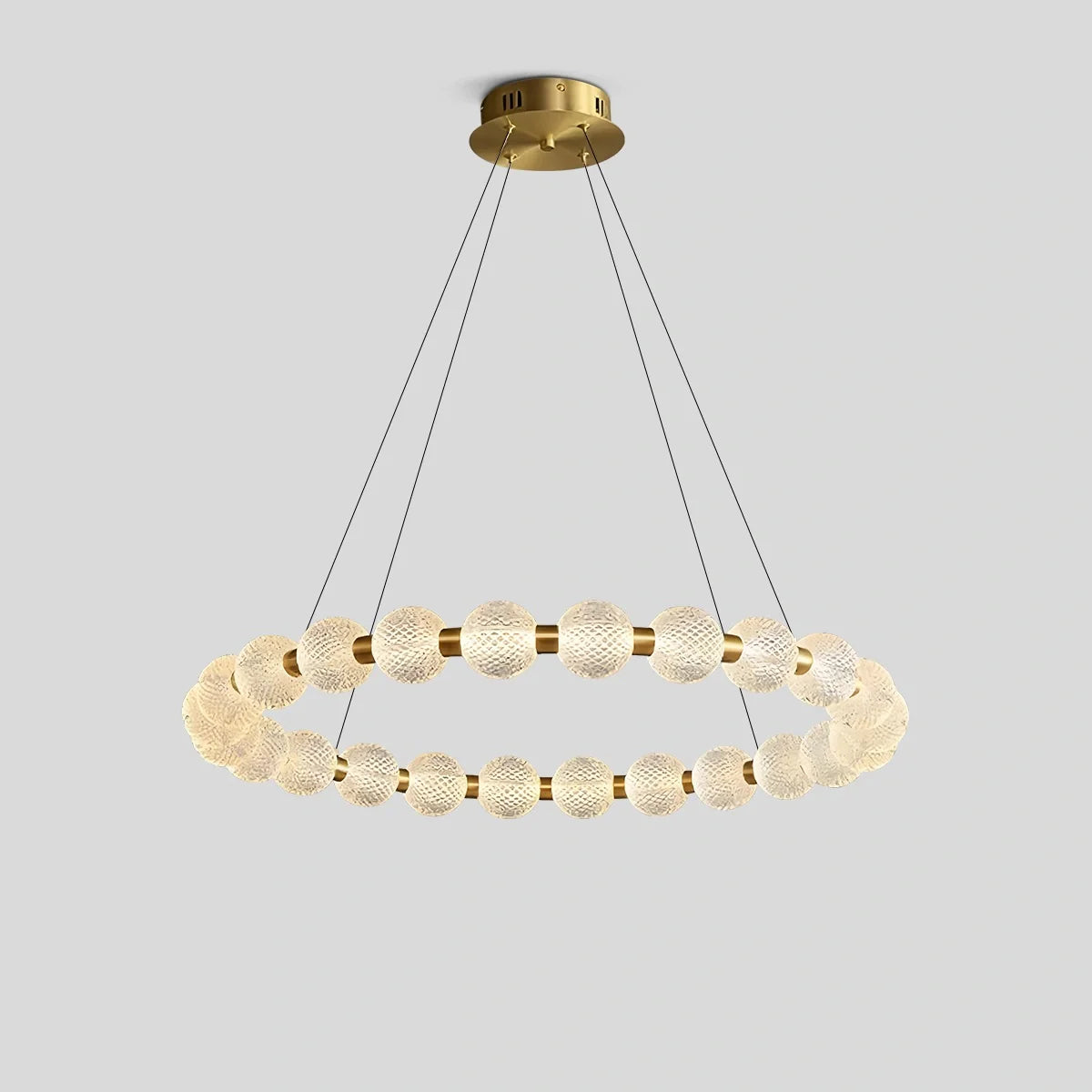 Feyran Modern Ring Pearl Chandelier for Living Room