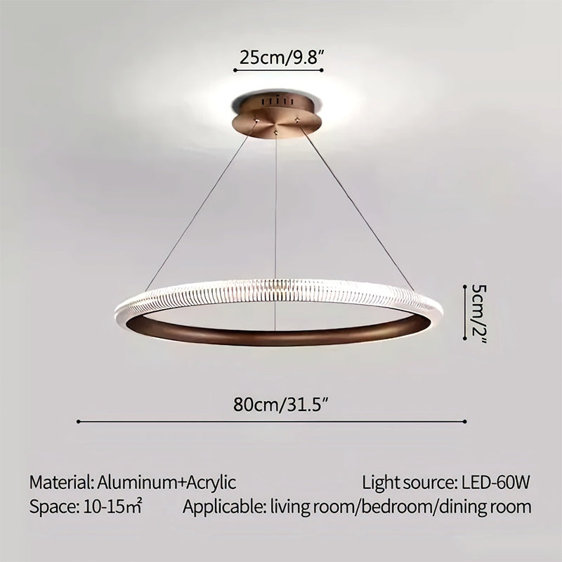 Feyran Nordic Circular Chandelier for Living Room