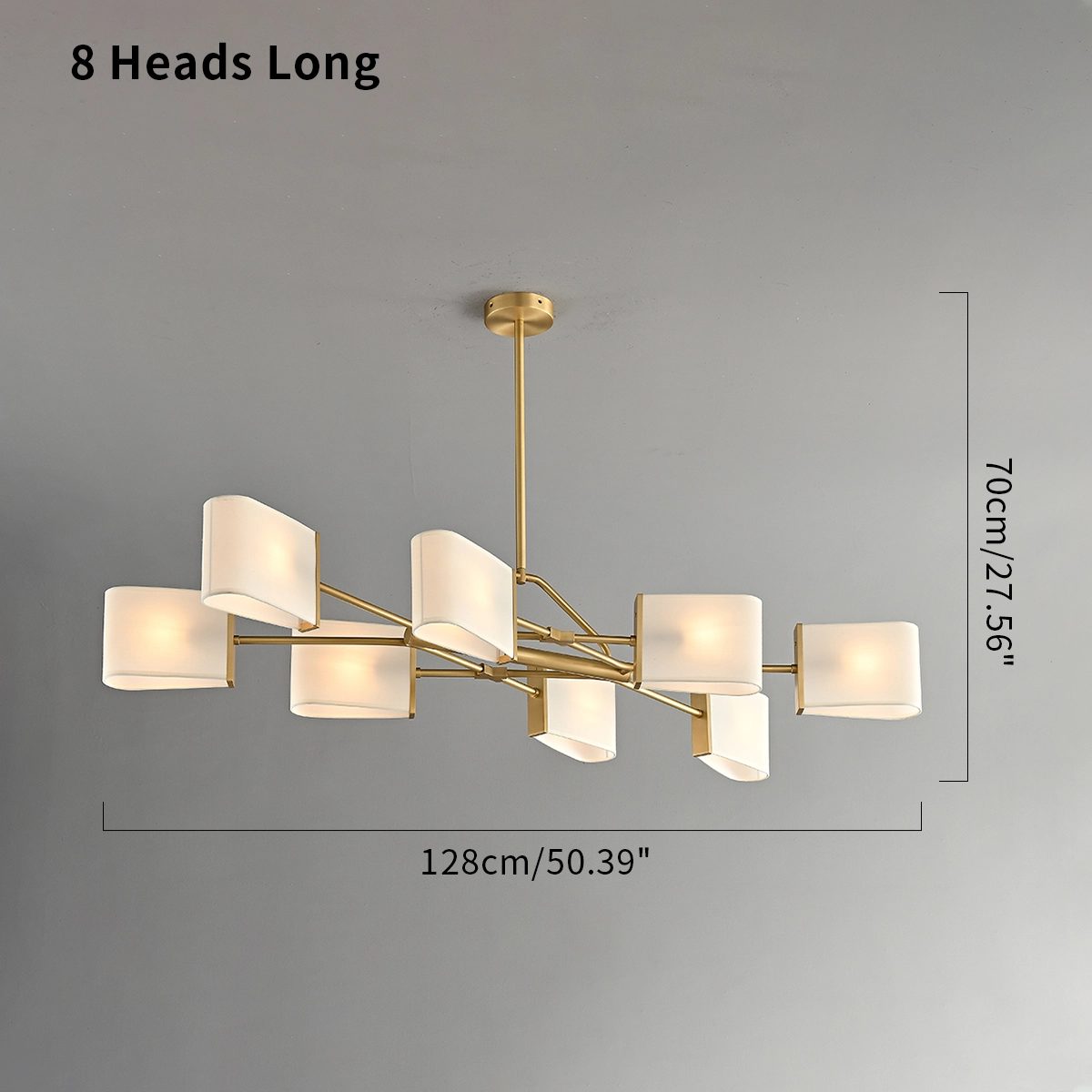 Feyran American Retro Brass Fabric Chandelier