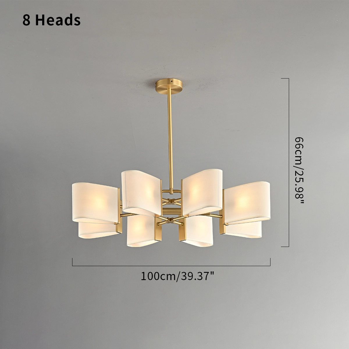 Feyran American Retro Brass Fabric Chandelier