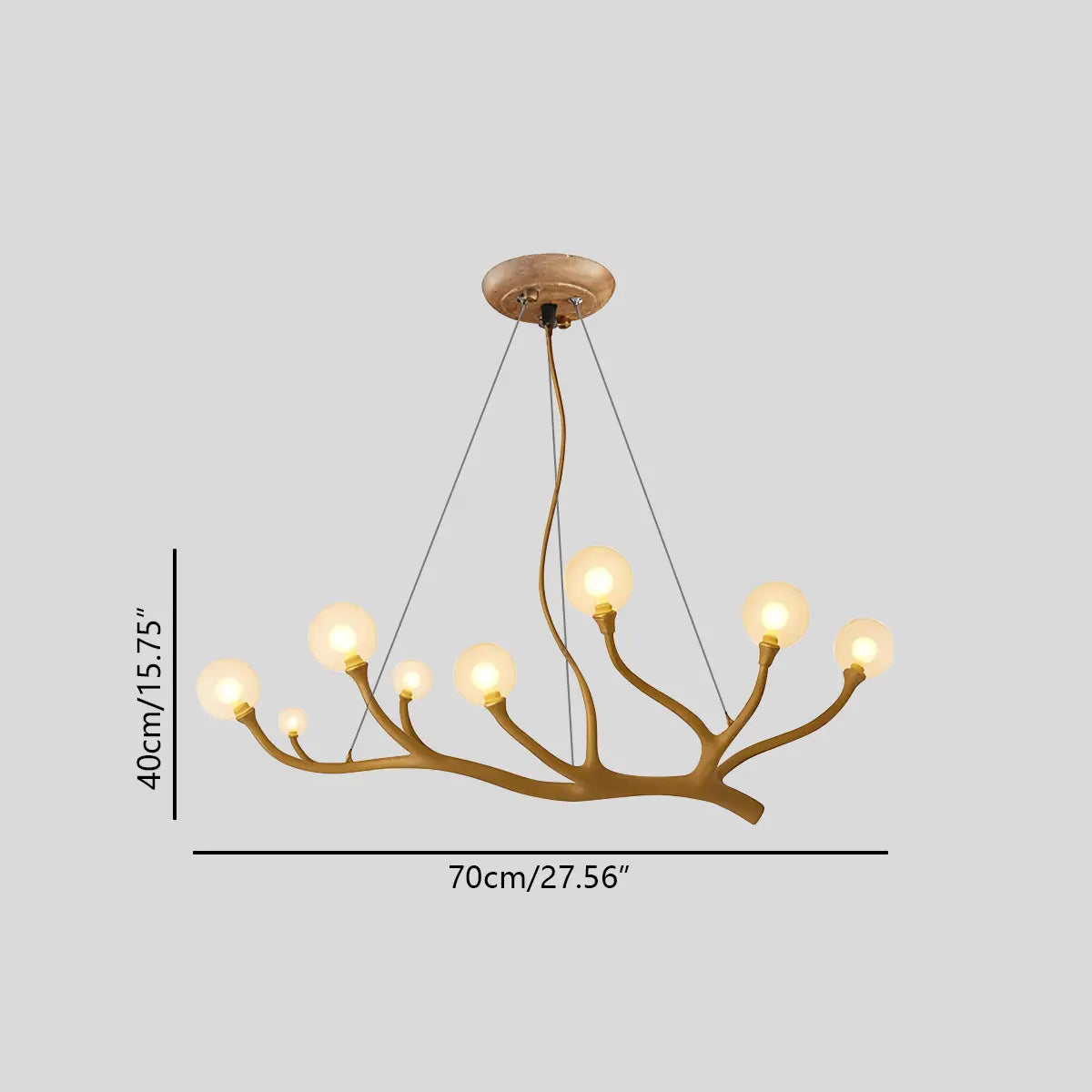 Feyran Arvore Branch Glass Chandelier for Dining Room